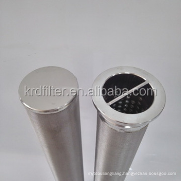 Stainless steel pleated filter elements sintered metal filter